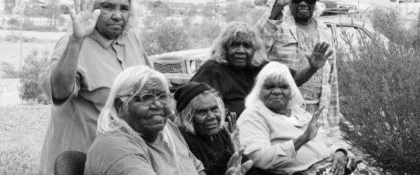 Members of the Kupa Piti Kungka Tjuta, from 'The Poison Leave It' campaign.
